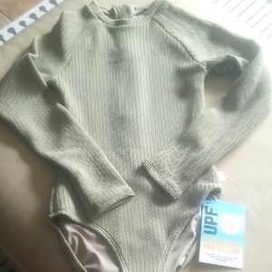 Kids Green One Piece Swimsuit